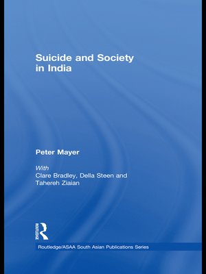 cover image of Suicide and Society in India